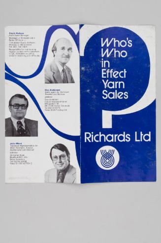 Who's Who in Effect Yarn Sales, Richards Ltd
