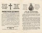 Souvenir leaflet for French and allied soldiers of World War I 