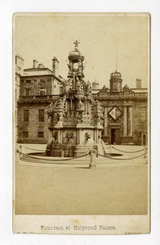Carte de Visite of Fountain, Holyrood Palace