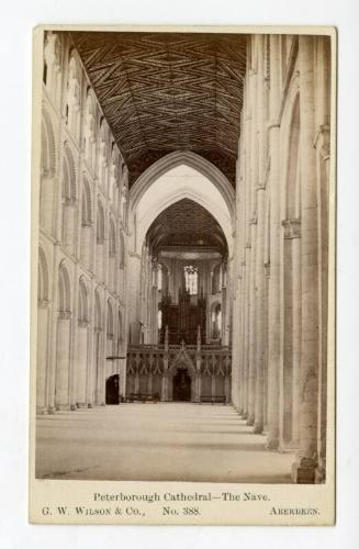 Carte de Visite of Peterborough Cathedral, Nave