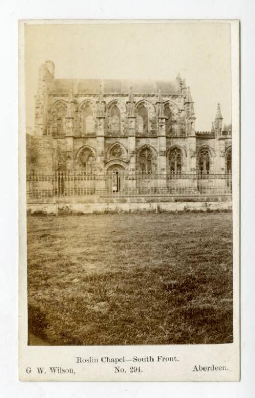 Carte de Visite Roslin Chapel South Front G.W. Wilson No.294 Aberdeen