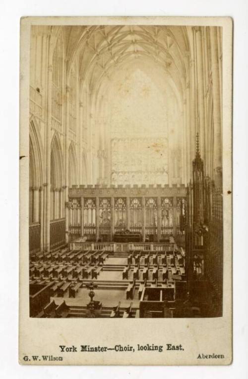 Carte de Visite of York Minster, Choir