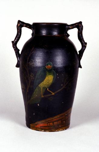 Rebecca Jar With Parrot by Arthur Mills