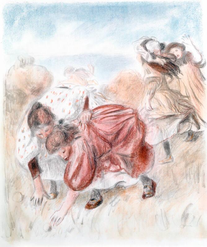 Enfants Jouant A La Balle by Pierre Auguste Renoir