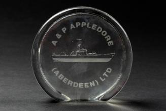 Glass Paperweight 'A & P Appledore (Aberdeen) Ltd'