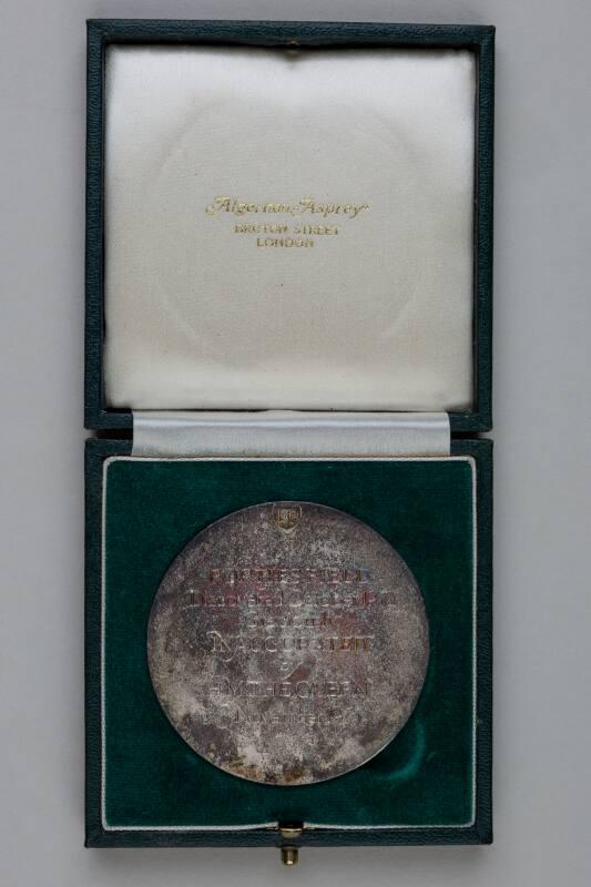 Medallion commemorating the first oil from the Forties field