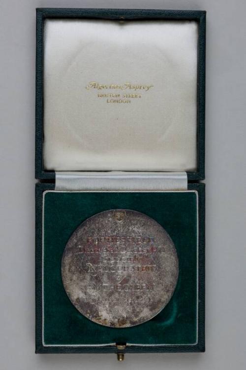 Medallion commemorating the first oil from the Forties field