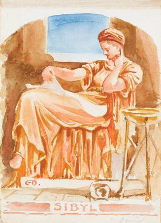 Sibyl -  from 'Gemmes de L'Art', a scrapbook of sketches by various artists