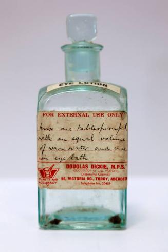 Eye Lotion from Ship's Medicine Chest, from an Aberdeen Trawler wrecked on Hoy