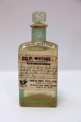 Colic Mixture from Ship's Medicine Chest, From An Aberdeen Trawler Wrecked On Hoy