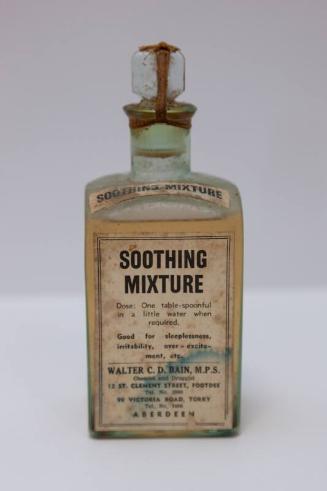Soothing mixture from a Ship's Medicine Chest, From An Aberdeen Trawler Wrecked On Hoy