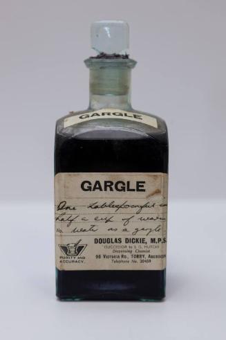 Gargle from a Ship's Medicine Chest, From An Aberdeen Trawler Wrecked On Hoy