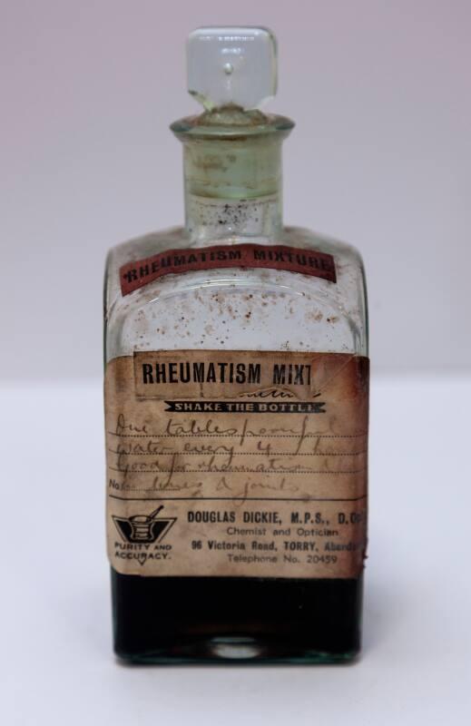 Rheumatism MIxture from a Ship's Medicine Chest, From An Aberdeen Trawler Wrecked On Hoy