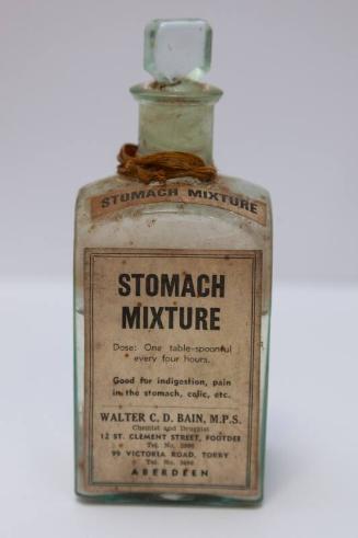 Stomach Mixture from a Ship's Medicine Chest, From An Aberdeen Trawler Wrecked On Hoy