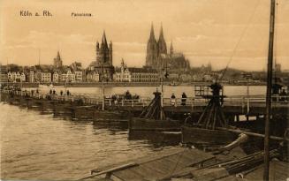 Koln - Panoramic view of river and city