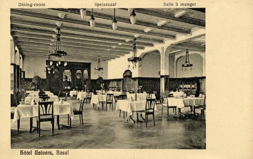 Basel - Dining room at Hotel Univers 