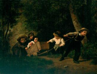 Playing at Horses by Pierre Edouard Frere