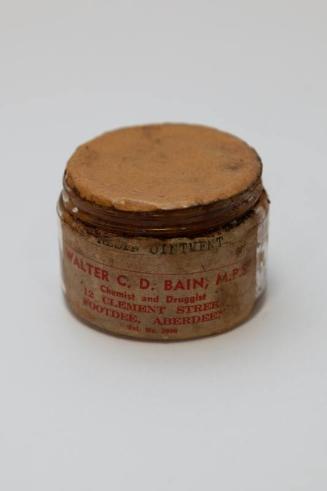 Resin Ointment from Ship's Medicine Chest, From An Aberdeen Trawler Wrecked On Hoy