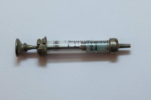 Syringe from Ship's Medicine Chest, from an Aberdeen Trawler wrecked on Hoy