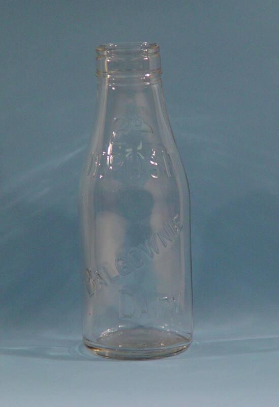 One Pint Milk Bottle in associated with Balgownie Dairy