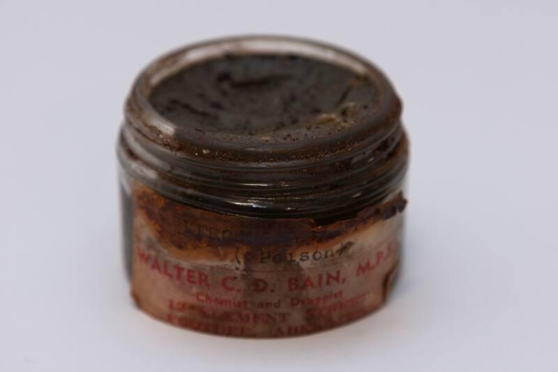 Mercury Ointment from Ship's Medicine Chest, from an Aberdeen Trawler wrecked on Hoy