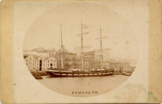 sepia toned photograph of clipper ship 'famenoth'