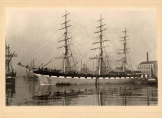 b/w photograph of clipper ship 'yalaroi'