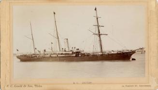 Sepia Toned Photograph Of Steamer S.S. 'aberdeen'