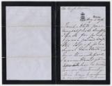 Victoria To Hugh Brown letter