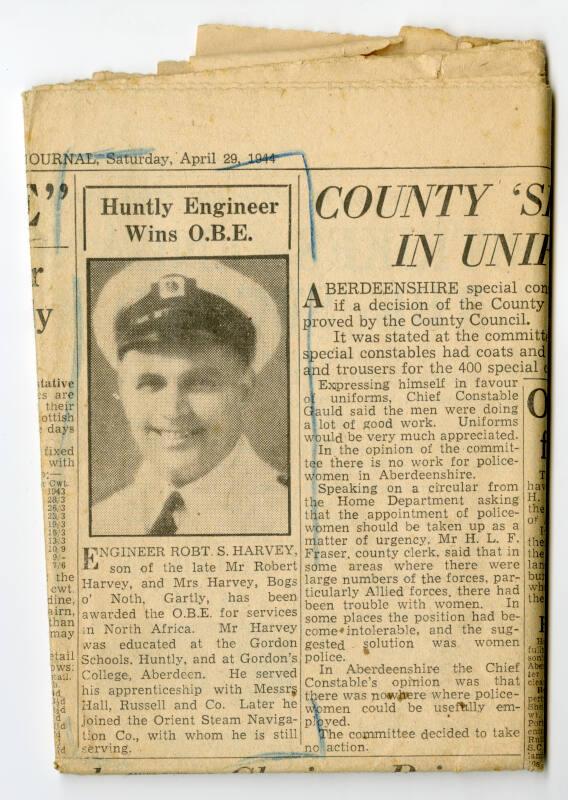 Press and Journal - Huntly Engineer wins O.B.E.