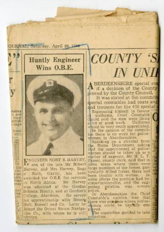 Press and Journal - Huntly Engineer wins O.B.E.