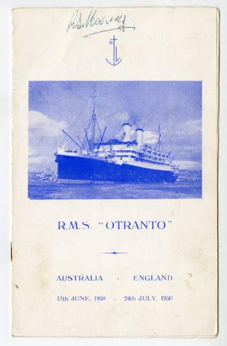 Masonic Social Gathering aboard RMS Otranto