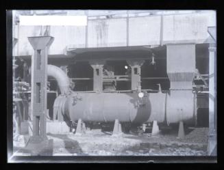 Glass Photographic Negative Aberdeen Gas Works Coke Yard Showing New Machinery Installed