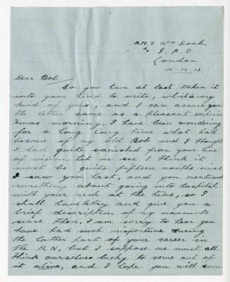 C Leigh to Robert Stuart Steven Mackay