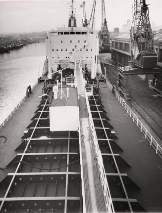 Black And White Photograph Of The Chemical Tanker Silverharrier