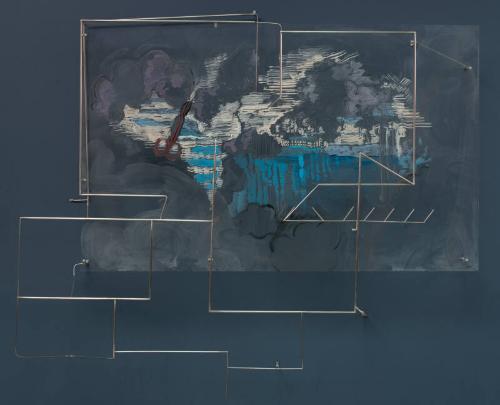 film of dust on ruins