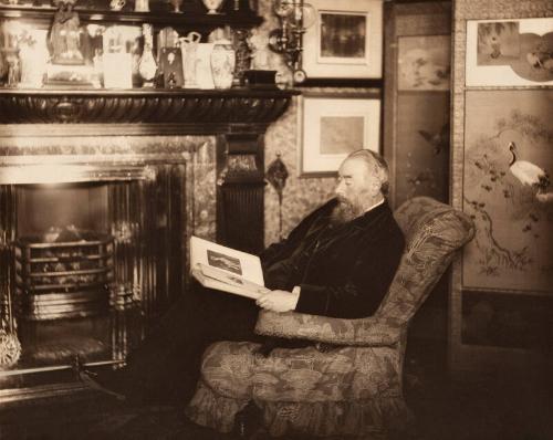 John Forbes White at his home, Craigtay, Dundee