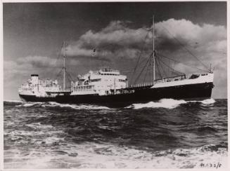 black and white photograph of M.V. 'Auris'