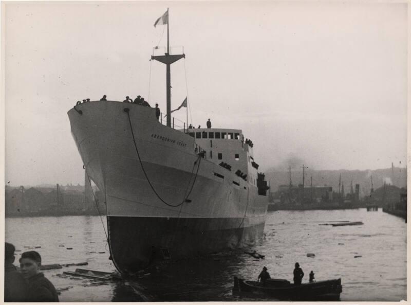 black and white photograph of M.V. 'Auris'