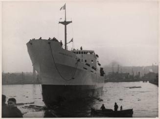 black and white photograph of M.V. 'Auris'
