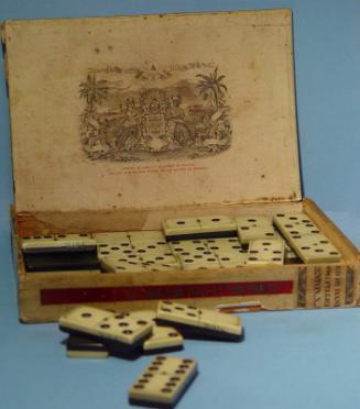 Dominoes Set In Cuban Cigar Box
