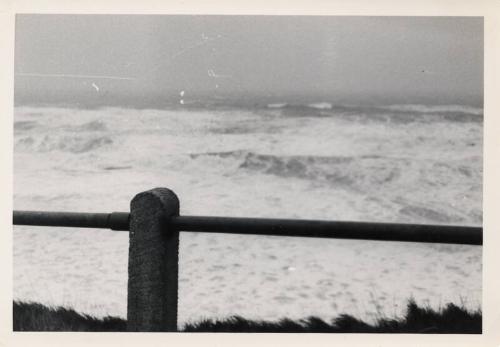 Photograph Showing The South Breakwater In Stormy Conditions