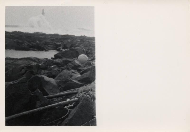 Photograph Showing The South Breakwater In Stormy Conditions