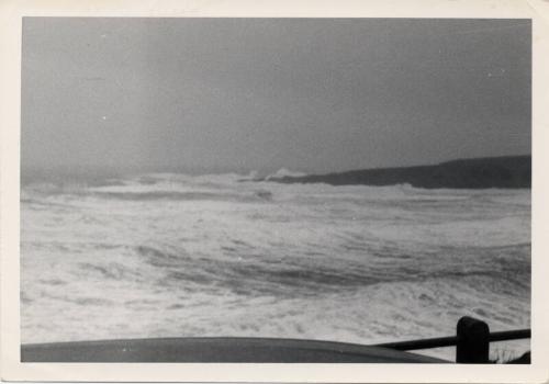 Photograph Showing The South Breakwater In Stormy Conditions