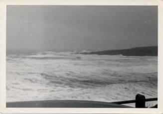 Photograph Showing The South Breakwater In Stormy Conditions