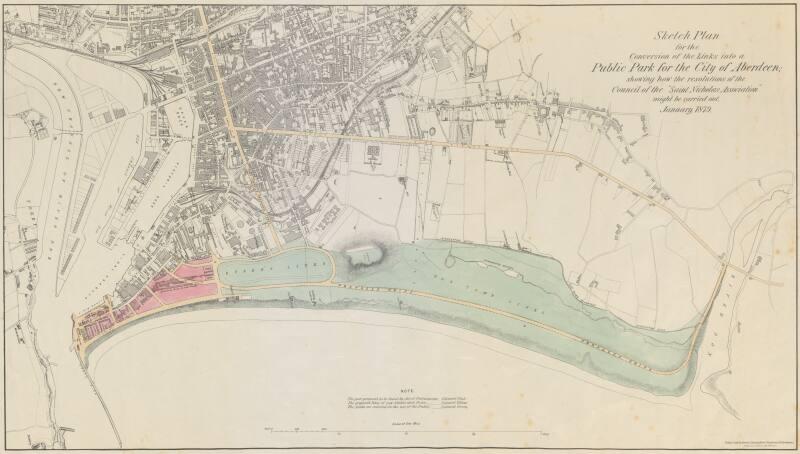 Proposed Park on Links, 1879