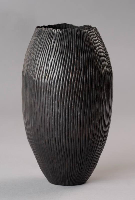 Oxidised Silver Pod Vessel