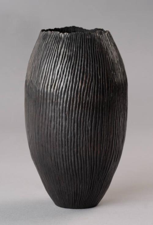 Oxidised Silver Pod Vessel