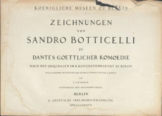 Drawings by Sandro Botticelli Title Page