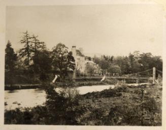 Black and white photograph Showing Abergeldie Castle